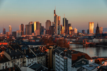 Morning mood in Frankfurt am Main