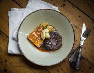 Braised Goat with Cauliflower from above