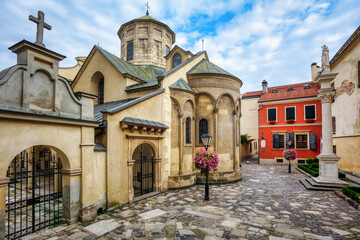 Fototapeta na wymiar Armenian cathedral in Lviv, Ukraine