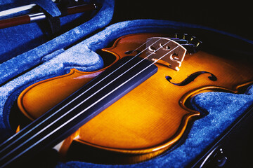 Fototapeta premium One Half Violin Details