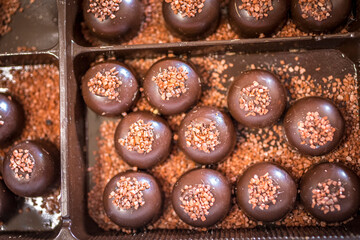 Chocolate Truffles from Above