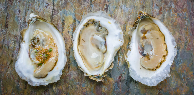 Three Oysters in a Row