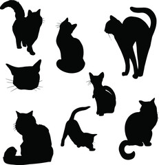 Cute vector cats