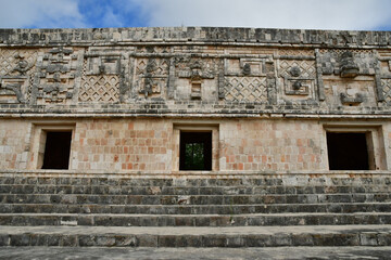 Fototapeta na wymiar Uxmal; United Mexican State - may 18 2018 : pre Columbian site