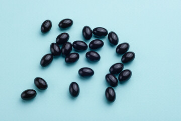 Omega 3, fish oil capsules, omega 3 black tablets, vitamins for health