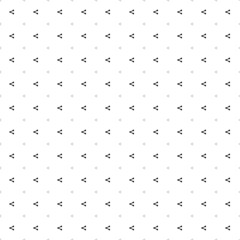Square seamless background pattern from black share symbols are different sizes and opacity. The pattern is evenly filled. Vector illustration on white background