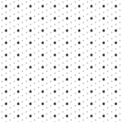 Square seamless background pattern from geometric shapes are different sizes and opacity. The pattern is evenly filled with small black juicer symbols. Vector illustration on white background