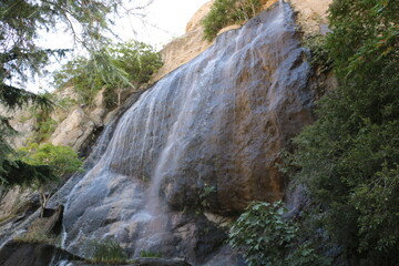 Fototapeta na wymiar historical waterfall in the center of amasya