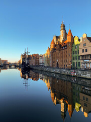 Fototapeta na wymiar Amazing architecture of the old town of Gdansk, Poland