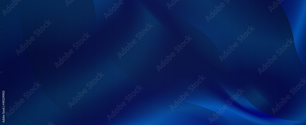 Poster Luxury background design with diagonal abstract blue   line pattern in dark color. Vector horizontal template for business banner, premium invitation, voucher, prestigious gift certificate.