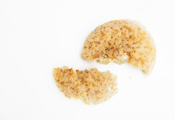 bread slices isolated on white background