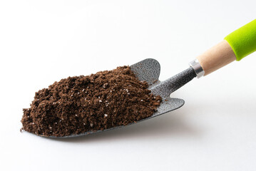 Potting Soil on a Hand Held Spade