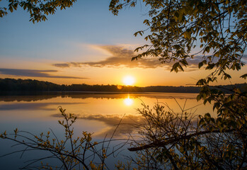 Morning Sunrise lake side