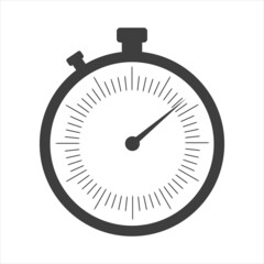 stopwatch icon on white background. EPS 10 Vector
