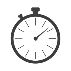 stopwatch icon on white background. EPS 10 Vector