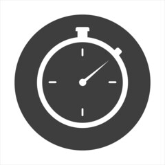 stopwatch icon on white background. EPS 10 Vector