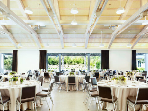 Wedding reception meeting room at a hotel