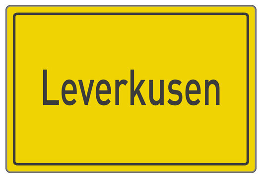 Leverkusen, Ortstafel, Ortseingang, Schild, Verkehrszeichen