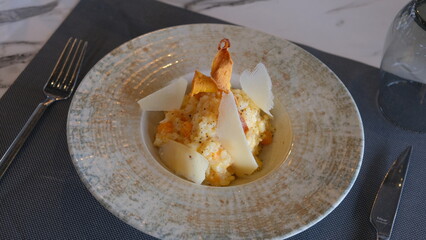 minimal and luxury food for luxury restaurant