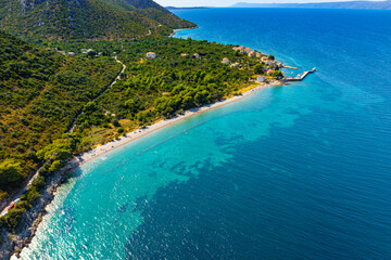 Przepiękna plaża nad Adriatykiem 