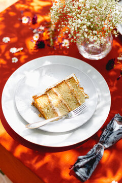 Salted Caramel and Coconut Birthday Cake Slice