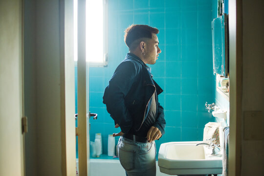 Non binary getting ready to go out