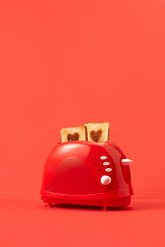 Toasts with hearts