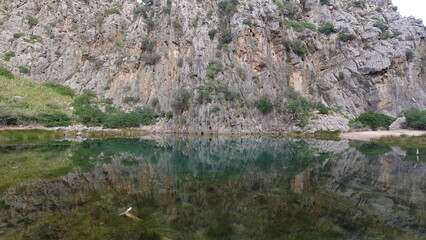Green Lagoon in Sa Calobra, Mallorca