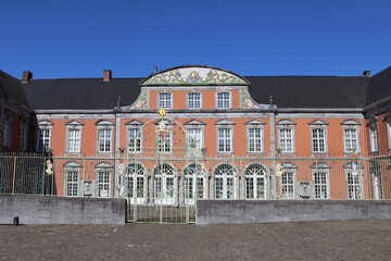 The 18th century buildings of the Abbey Palace (Quartier Abbaital), in Sainte Hubert, Ardennes,...