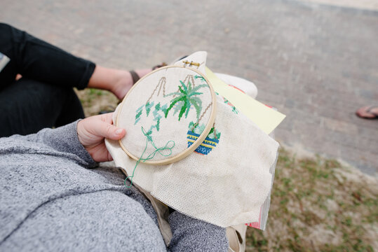 Cross-stitching
