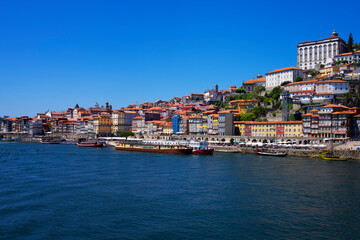 Fototapeta na wymiar Famous view of Porto and Douro river, Portugal