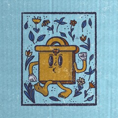 Vintage postcard with flowers 