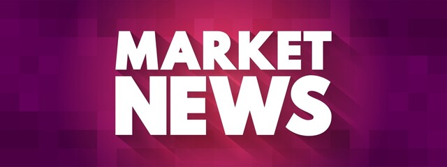 Market News text quote, concept background