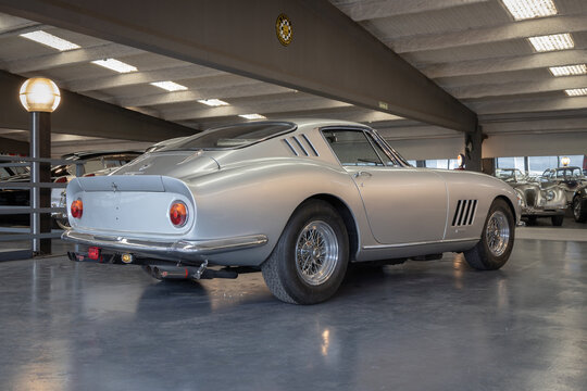 BARCELONA, SPAIN-MAY 25, 2021: 1966 Ferrari 275 GTB 4. Designer: Pininfarina.