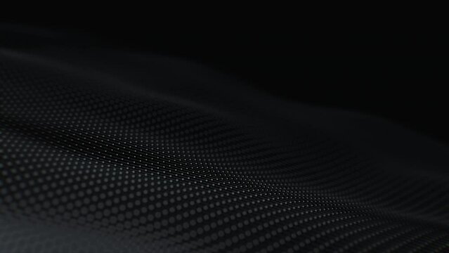 Abstract Surface Wave, 3d Loopable Animation 4k