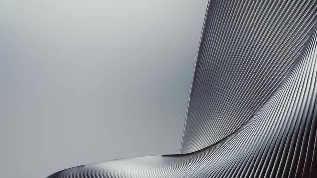 Abstract Metallic Shape, 3d Animation 4k