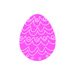 Easter egg icon vector. Easter illustration sign collection. egg symbol or logo. 