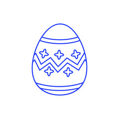 Easter egg icon vector. Easter illustration sign collection. egg symbol or logo. 