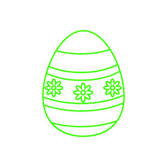 Easter egg icon vector. Easter illustration sign collection. egg symbol or logo. 