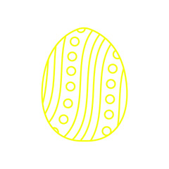 Easter egg icon vector. Easter illustration sign collection. egg symbol or logo. 