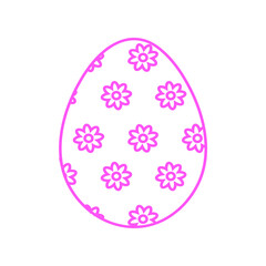 Easter egg icon vector. Easter illustration sign collection. egg symbol or logo. 