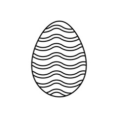Easter egg icon vector. Easter illustration sign collection. egg symbol or logo. 