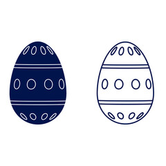 Easter egg icon vector. Easter illustration sign collection. egg symbol or logo. 