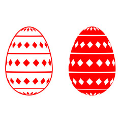 Easter egg icon vector. Easter illustration sign collection. egg symbol or logo. 