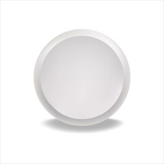 3D realistic vector illustration. White medical