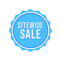 Sitewide Sale Shopping Offers Icon Label Badge Design Vector
