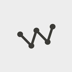 Graph presentation vector icon illustration sign