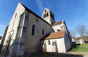 Fototapeta na wymiar Saint Barthelemy is a Roman Catholic church located in the Boutigny sur Essonnes, France.