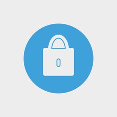 Lock_pad vector icon illustration sign