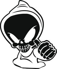 Black and White Tattoo Design. 